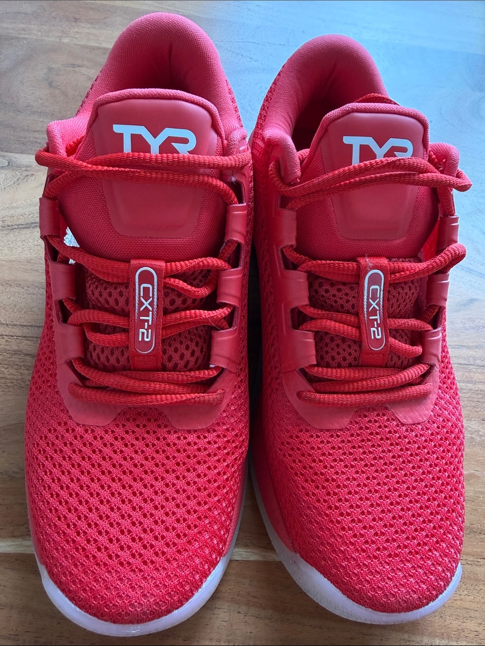 TYR Red Mesh Athletic Sneakers CXT-2